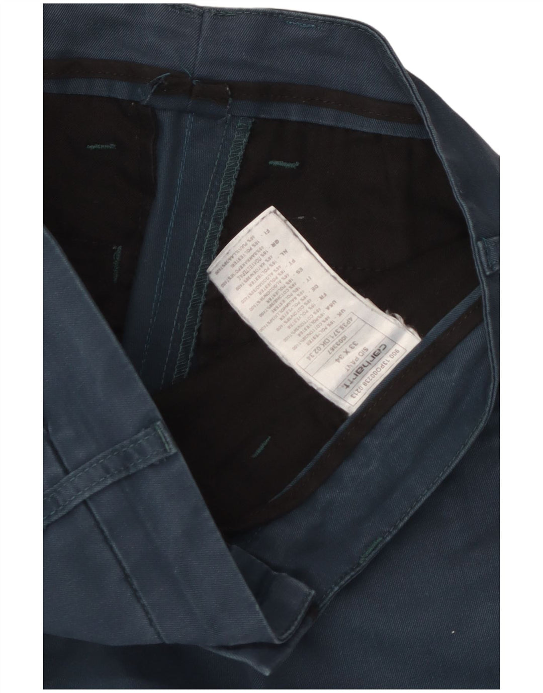 Ανδρικό παντελόνι Chino Carhartt W33 L34 Navy Blue Polyester