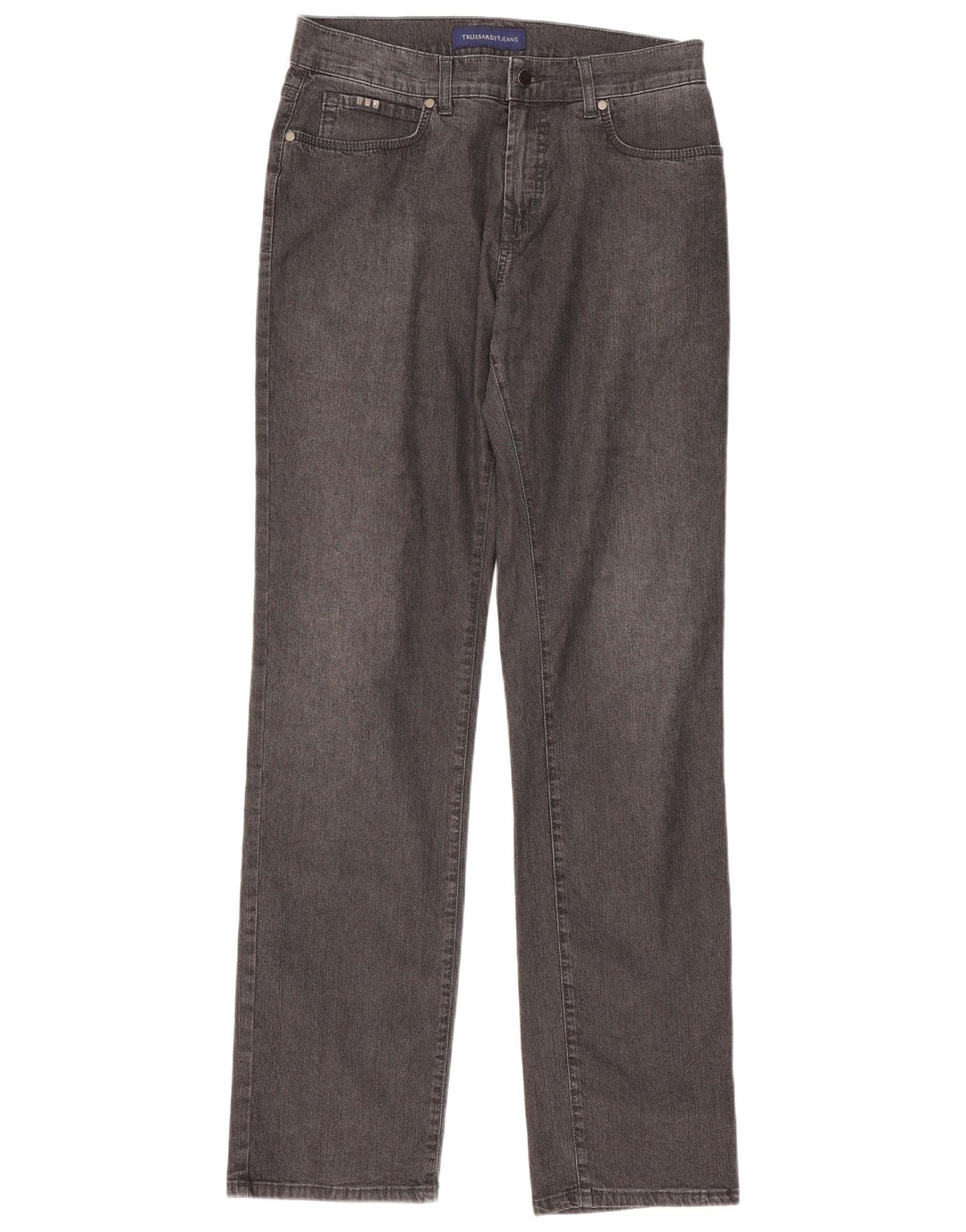 Γυναικείο τζιν Trussardi ίσιο W33 L33 Γκρι βαμβακερό