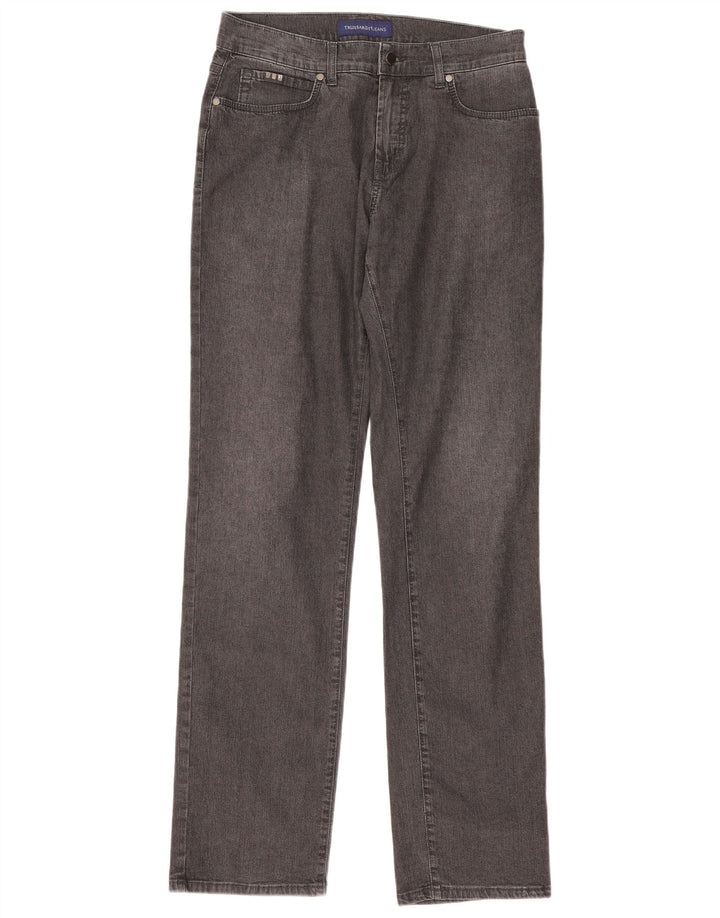 Γυναικείο τζιν Trussardi ίσιο W33 L33 Γκρι βαμβακερό