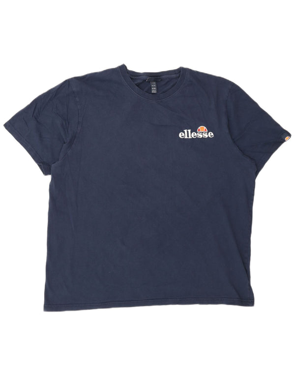 Ellesse Ανδρικό γραφικό T-Shirt Top 2XL Navy Blue Cotton