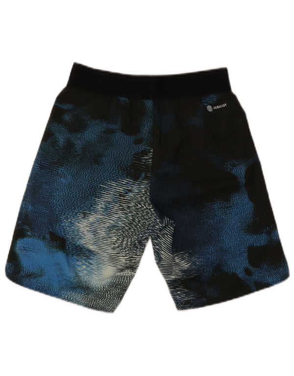 Adidas Boys Sport Short 11-12 Years Blue Colourblock Polyester