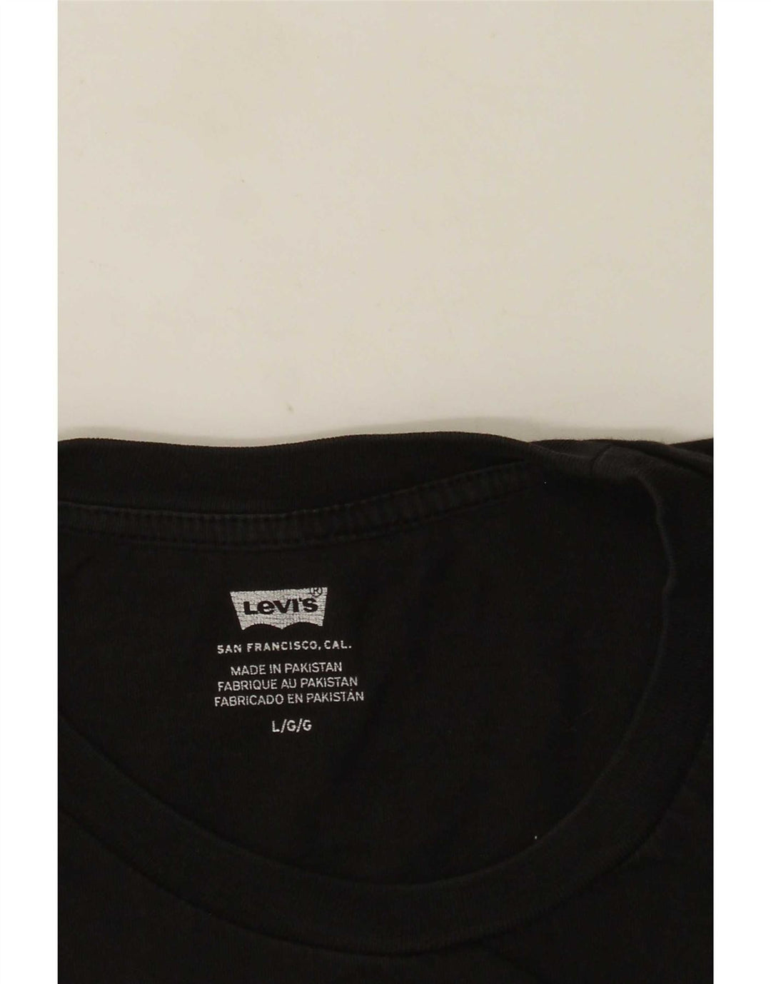 Ανδρικό γραφικό T-Shirt Levi's Top Large Μαύρο