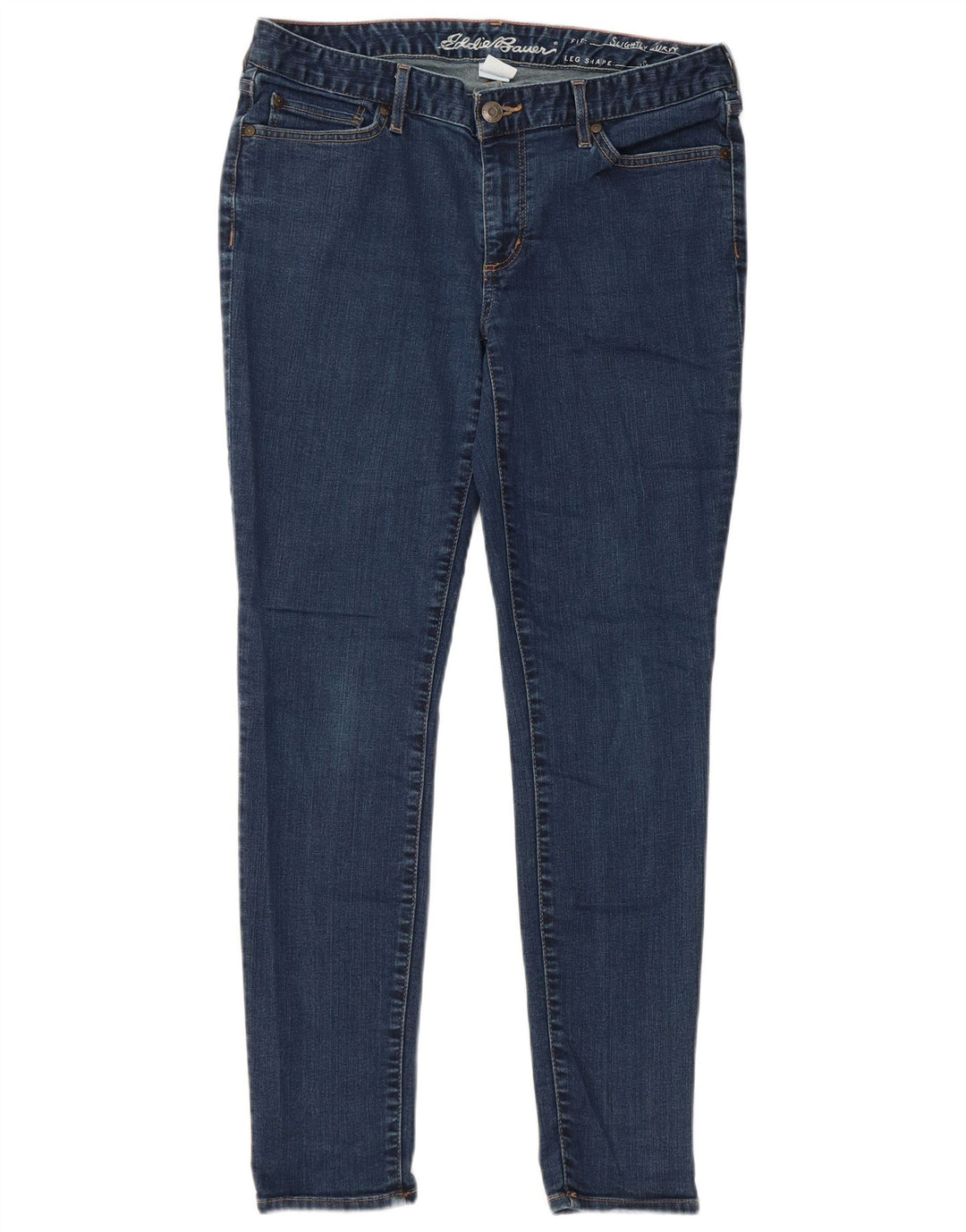 EDDIE BAUER Γυναικεία ελαφρώς καμπύλα στενά τζιν US 12 μεγάλα W32 L28 μπλε