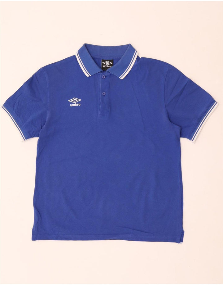 Ανδρικό πουκάμισο πόλο Umbro μεγάλο μπλε