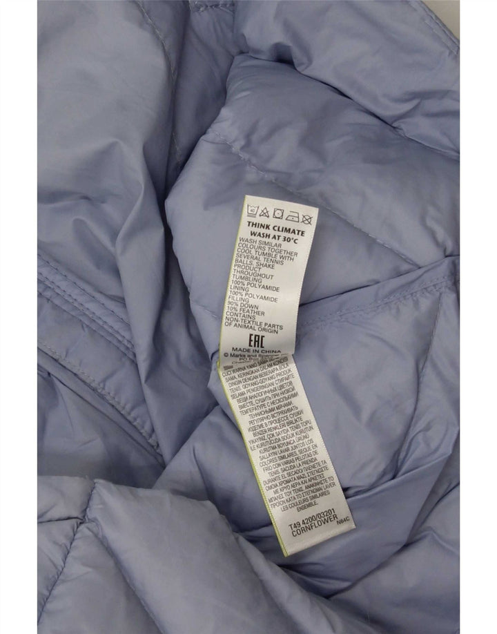 Marks & Spencer Γυναικείο μπουφάν με επένδυση UK 12 Medium Blue Polyamide