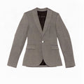 Zara Γυναικείο Μπουφάν 1 Κουμπί Blazer UK 6 XS Γκρι Πολυεστέρας