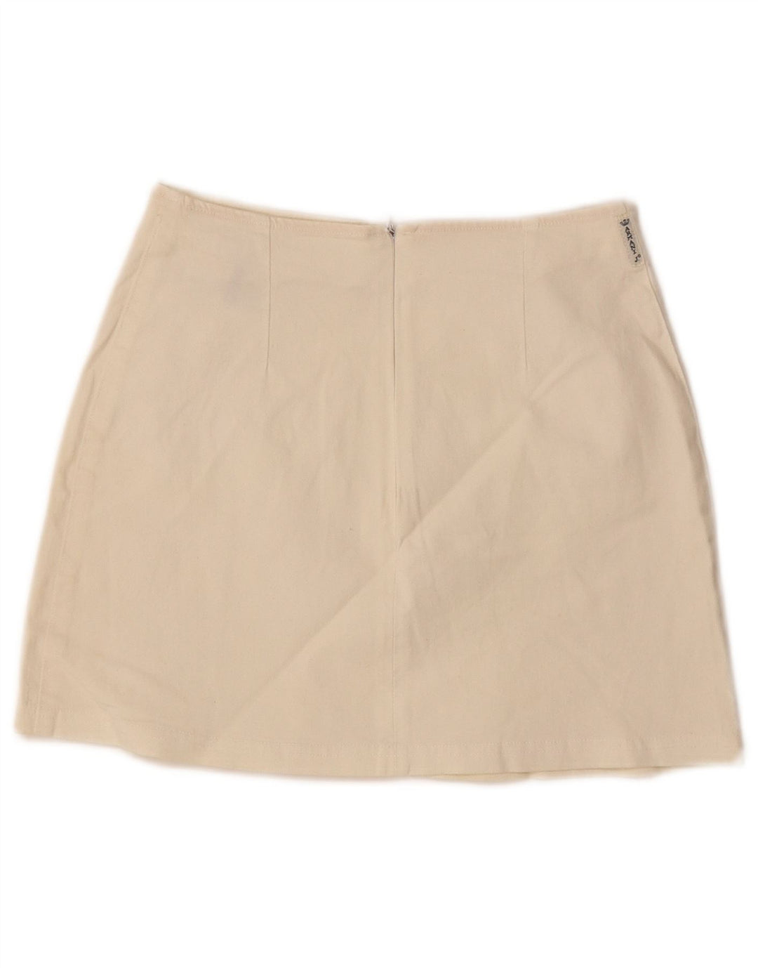 Armani Γυναικεία Ψηλόμεση Μίνι Φούστα IT 40 Small W24 Λευκή Βαμβακερή