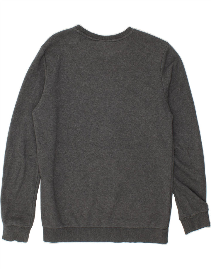 ADIDAS Boys Graphic Sweatshirt Jumper 15-16 Years Grey Cotton Vintage Adidas and Second-Hand Adidas from Messina Hembry 
