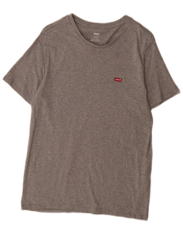 Γυναικείο μπλουζάκι Levi's Standard Fit Top UK 14 Βαμβακερό μεσαίο γκρι φλιτζάνι
