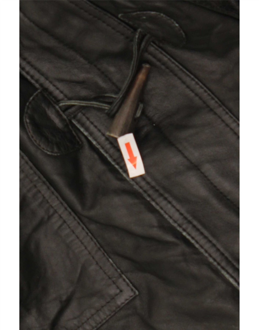 Conbipel Ανδρικό Duffle Δερμάτινο Παλτό IT 50 Large Μαύρο