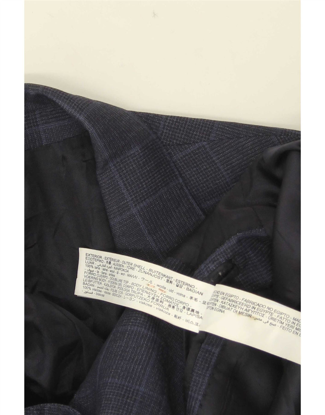 Massimo Dutti Ανδρικό σακάκι μπλέιζερ με 2 κουμπιά EU 40 Μαλλί μεσαίου μπλε ναυτικό