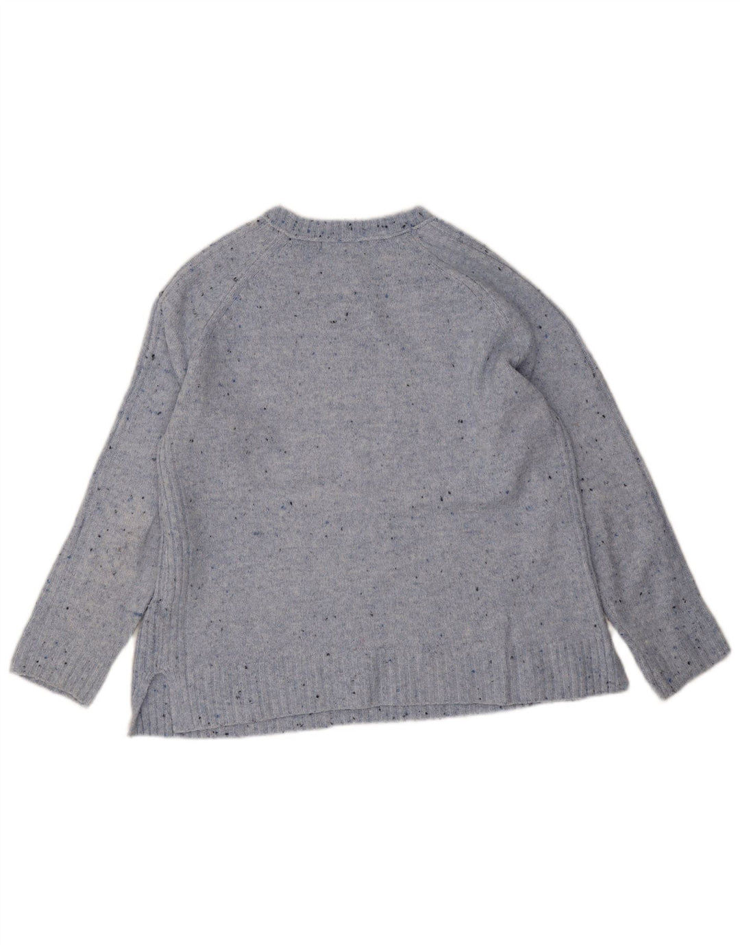 Marks & Spencer Γυναικείο πουλόβερ με λαιμό σκάφος UK 14 Medium Blue Flecked