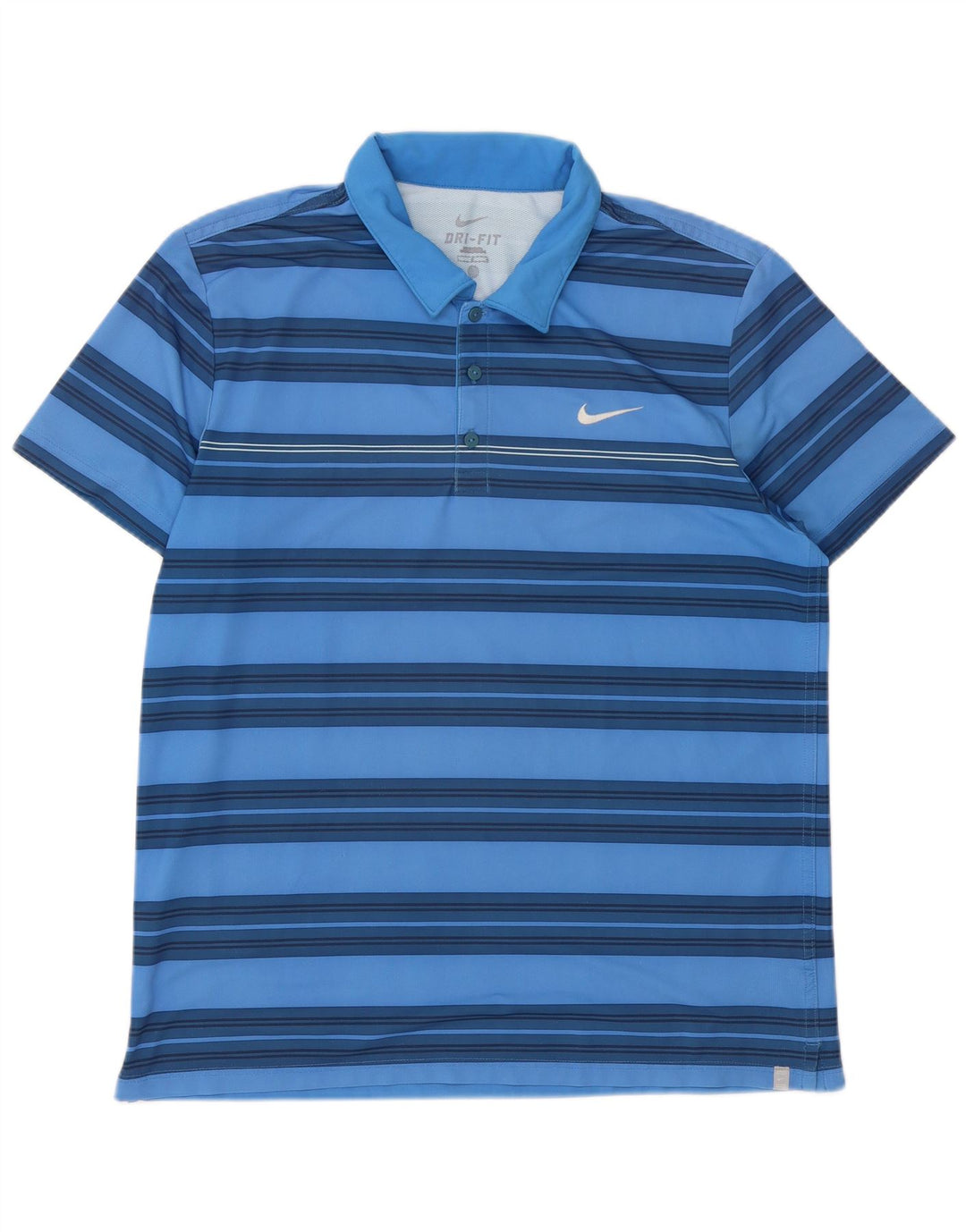 Ανδρικό μπλουζάκι Nike Dri Fit Polo με μεγάλο μπλε ριγέ πολυεστέρα