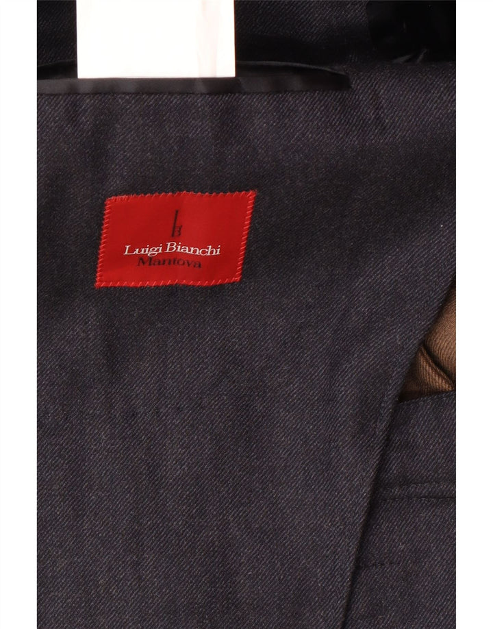 LUIGI BIANCHI Ανδρικό Longline Blazer Jacket IT 48 Medium Navy Blue Classic