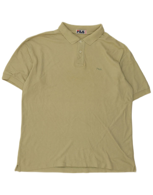 Fila Ανδρικό πουκάμισο Polo Regular Fit IT 54 XL Χακί βαμβακερό