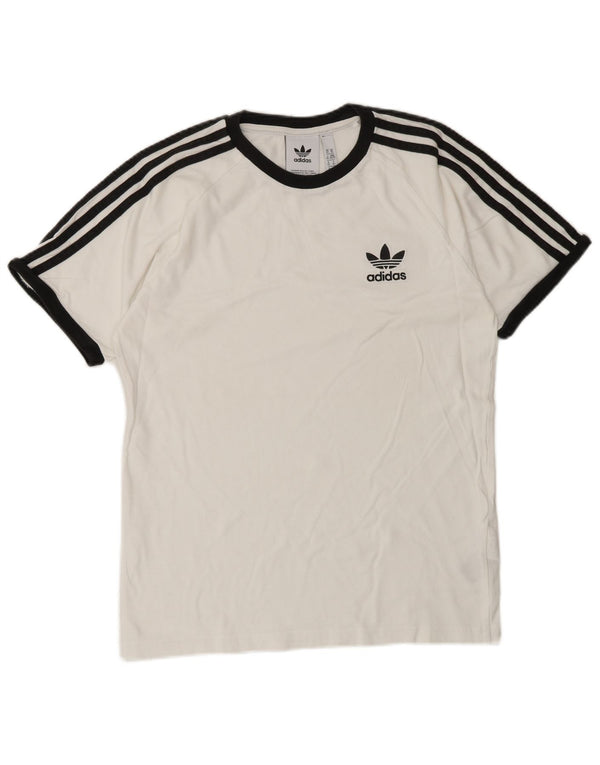 Ανδρικό T-Shirt ADIDAS Top XS Λευκό βαμβακερό