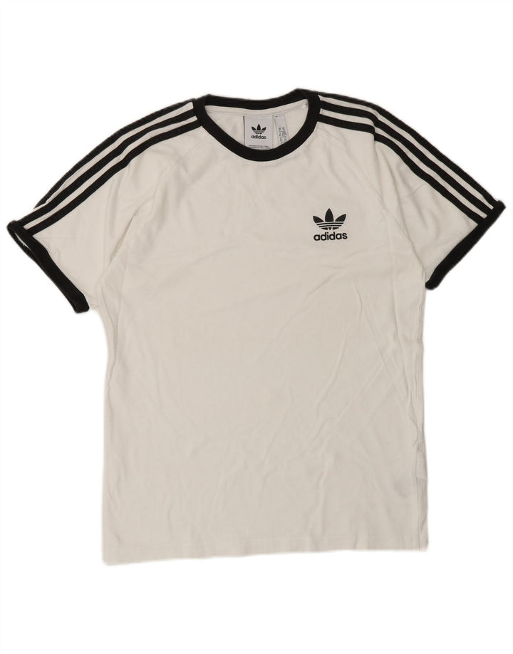 Ανδρικό T-Shirt ADIDAS Top XS Λευκό βαμβακερό