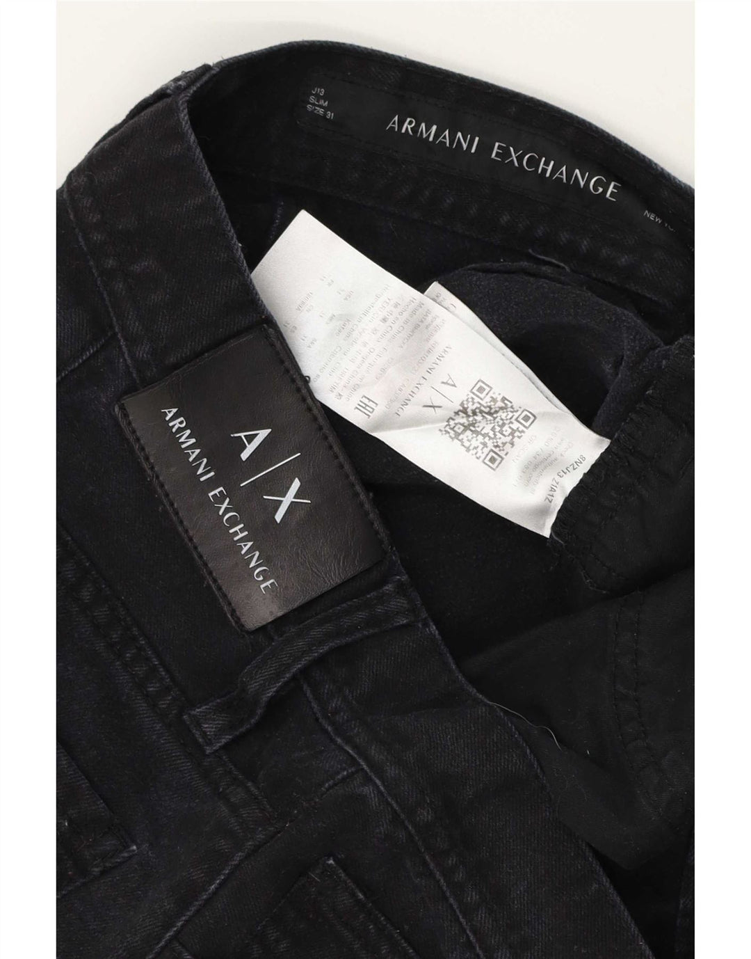 Armani Exchange Γυναικείο Slim Jeans W31 L29 Μαύρο βαμβακερό