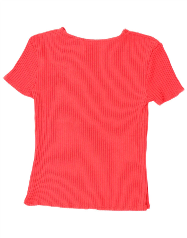 Zara Γυναικείο T-Shirt Top UK 8 Small Red