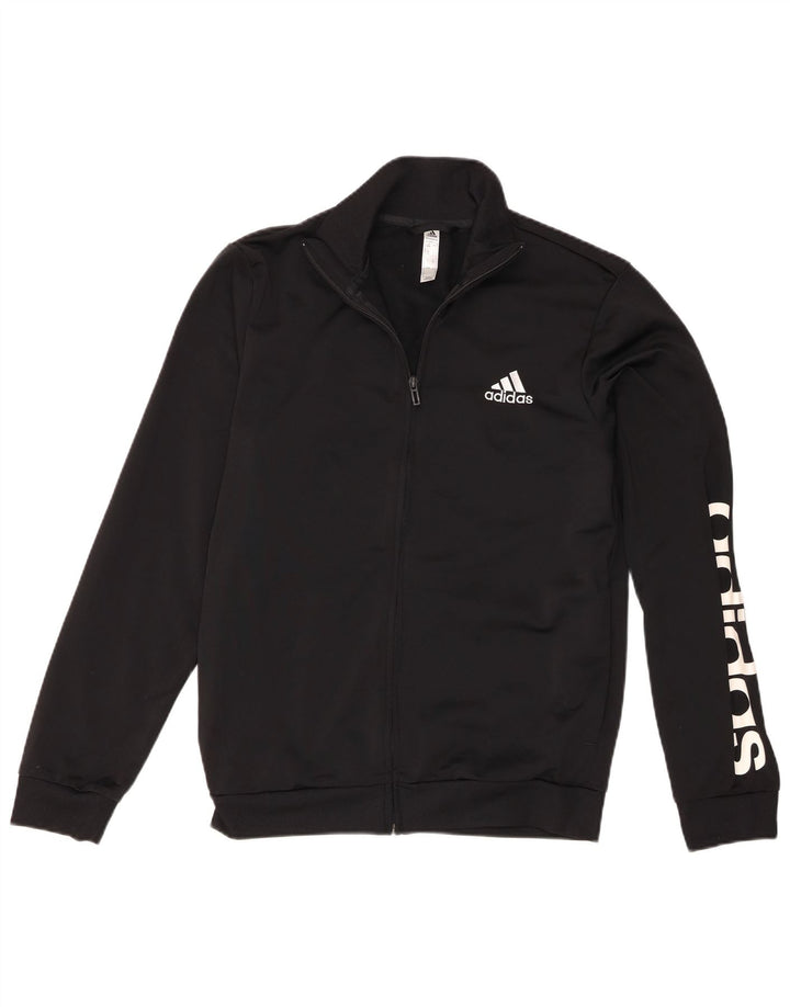 Ανδρική φόρμα γυμναστικής Adidas Top Jacket UK 38/40 Medium Black Polyester