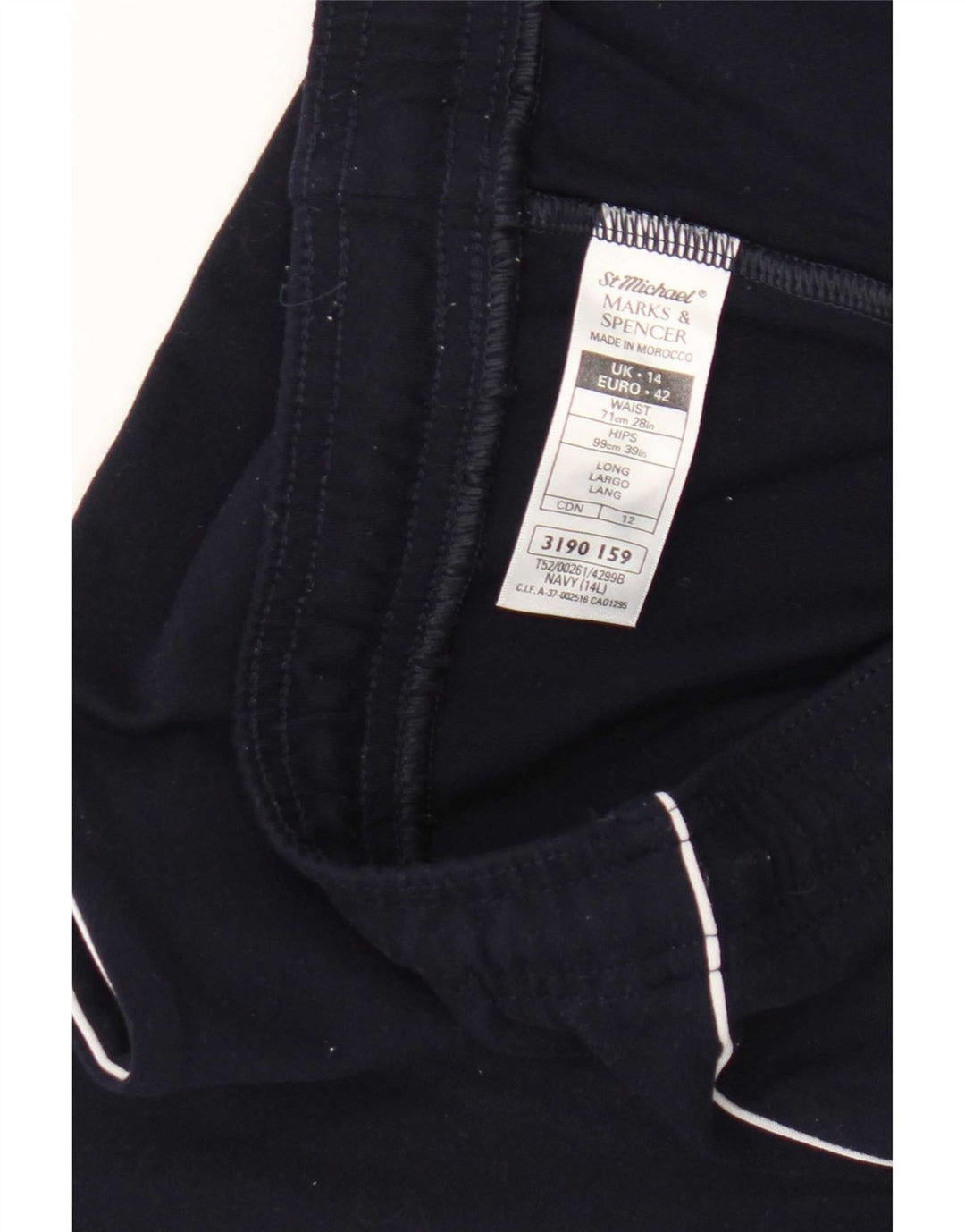 Γυναικεία αθλητικά παντελόνια Marks & Spencer UK 14 Large Navy Blue Polyamide