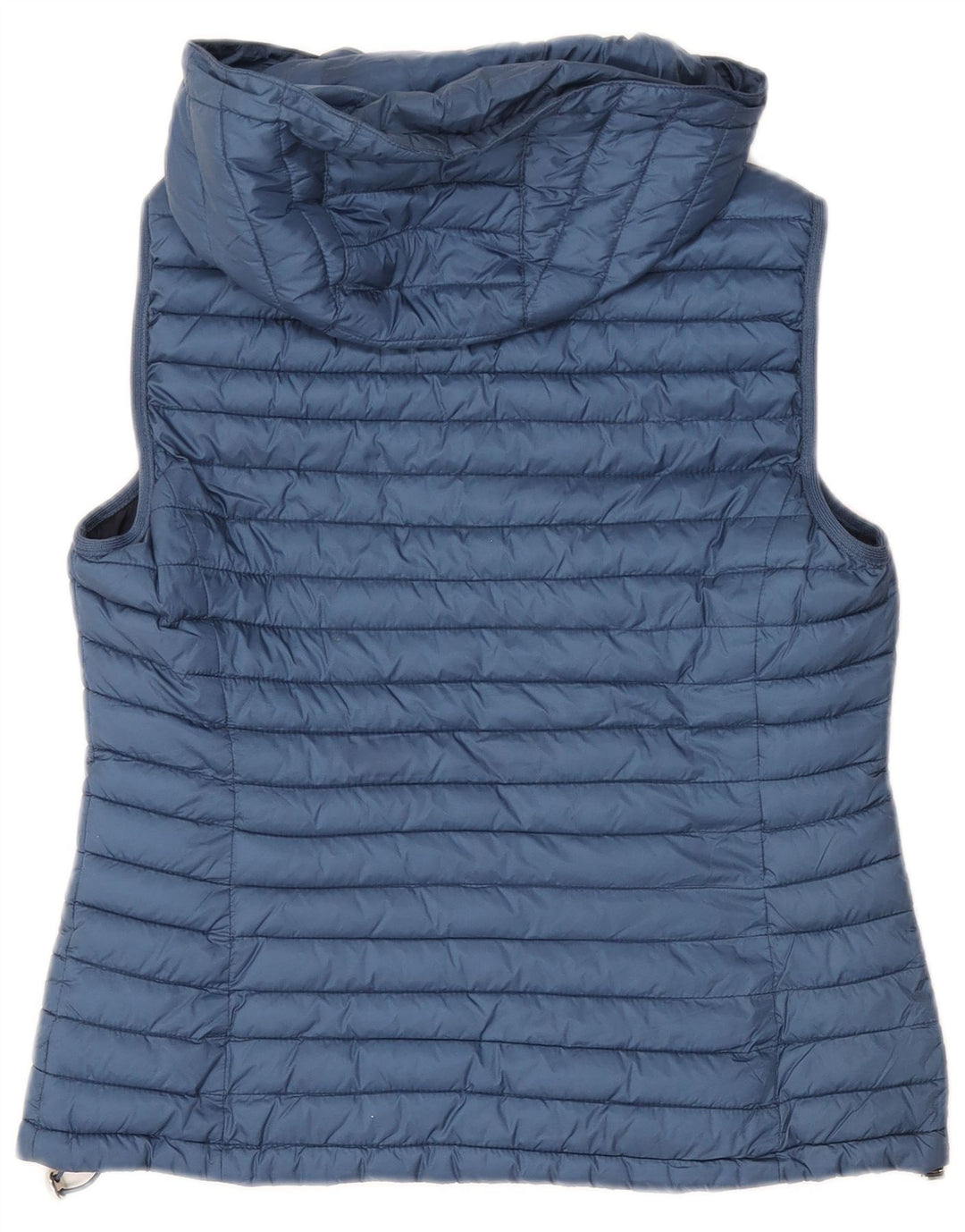 Massimo Dutti Γυναικεία κουκούλα με επένδυση Gilet UK 12 μεσαίο μπλε πολυεστέρας