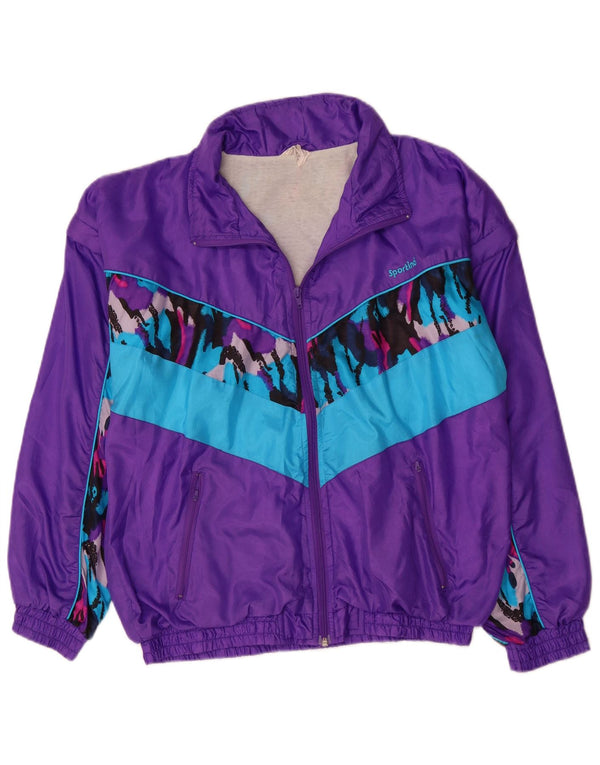 Ανδρική φόρμα VINTAGE Top Jacket Medium Purple Colourblock Nylon