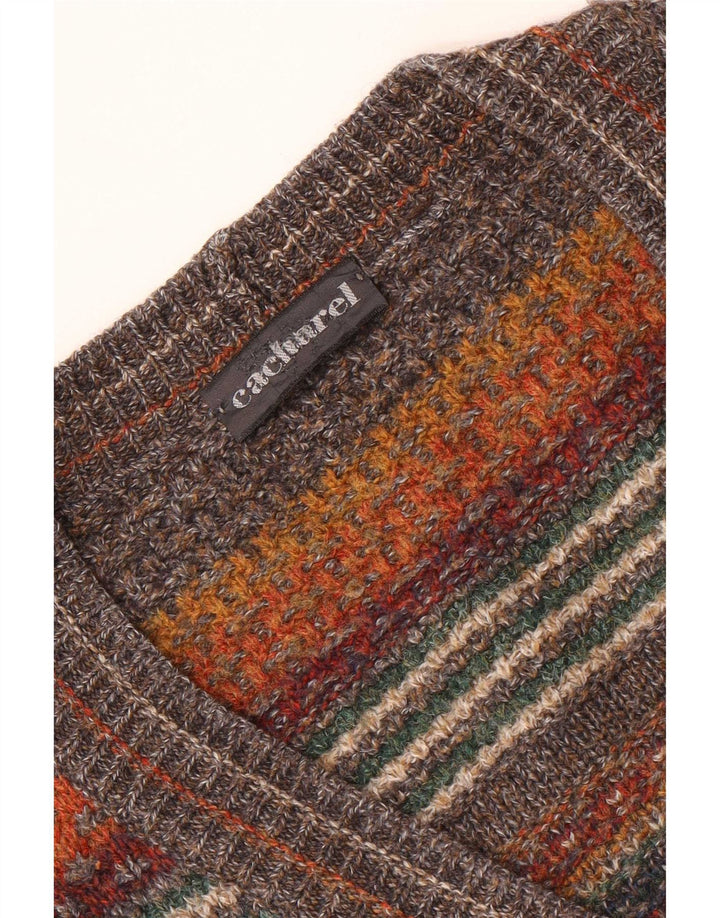Ανδρικό πουλόβερ Cacharel Cardigan XL Καφέ Γεωμετρικό