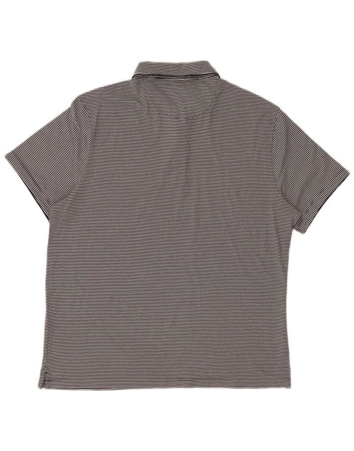 MICHAEL KORS Ανδρικό πουκάμισο πόλο με μεγάλη ρίγα μπλε ναυτικού