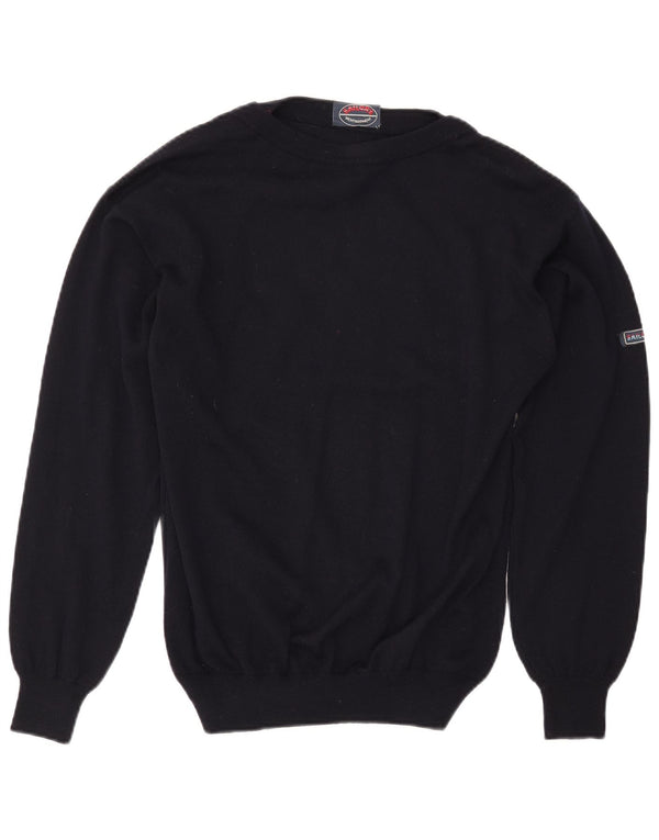 Ανδρικό πουλόβερ Vintage Boat Neck Jumper Medium Navy Blue