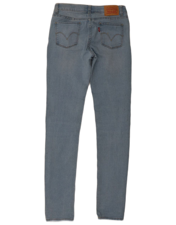 Levi's Girls 711 Skinny Jeans 13-14 ετών W28 L29 Μπλε βαμβακερό