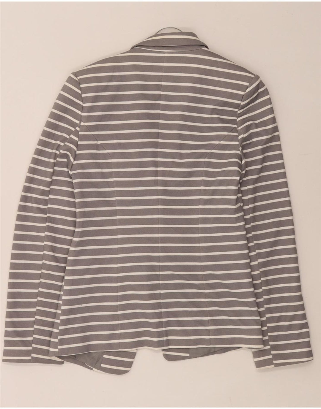 Oasis Γυναικείο Open Blazer Jacket UK 8 Small Grey ριγέ πολυεστέρας
