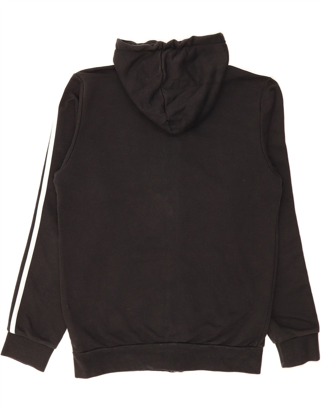 ADIDAS Mens Zip Hoodie Sweater Small Black Cotton Vintage Adidas and Second-Hand Adidas from Messina Hembry 