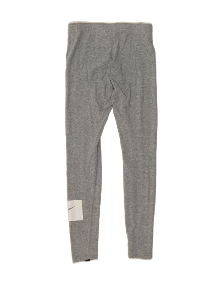 NIKE Womens Graphic Leggings UK 10 Small  Grey Cotton Vintage Nike and Second-Hand Nike from Messina Hembry 