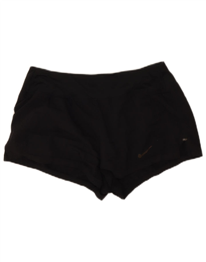Γυναικείο αθλητικό σορτς για τρέξιμο Nike UK 12 μεσαίο μαύρο πολυεστέρα
