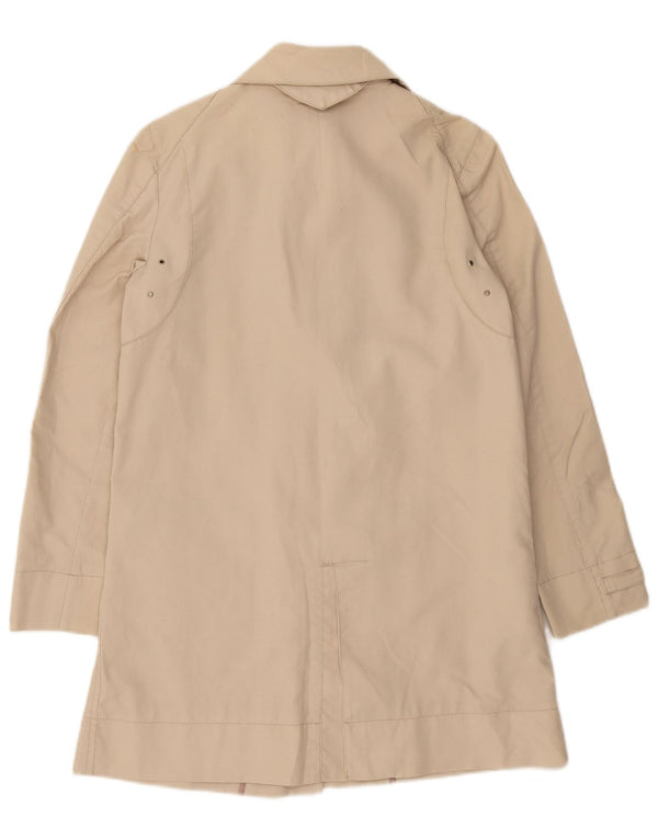 Zara Womens Trench Coat UK 12 Medium Beige Cotton