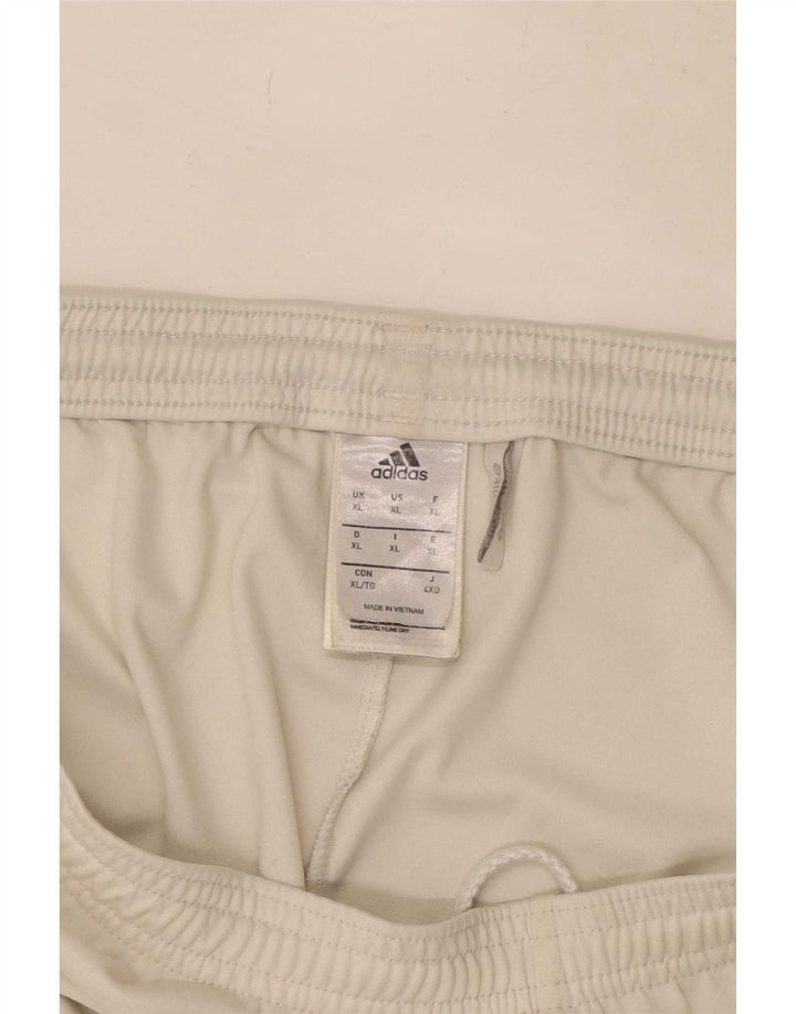 Ανδρικό αθλητικό σορτς Adidas Climalite XL από λευκό πολυεστέρα