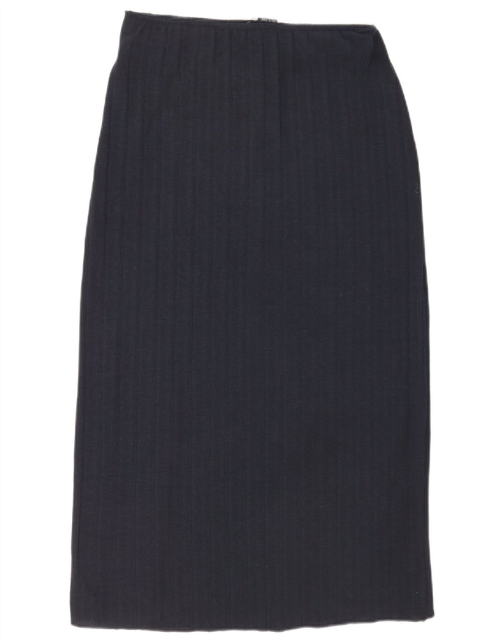 Zara Γυναικεία Midi Φούστα Medium W28 Navy Blue