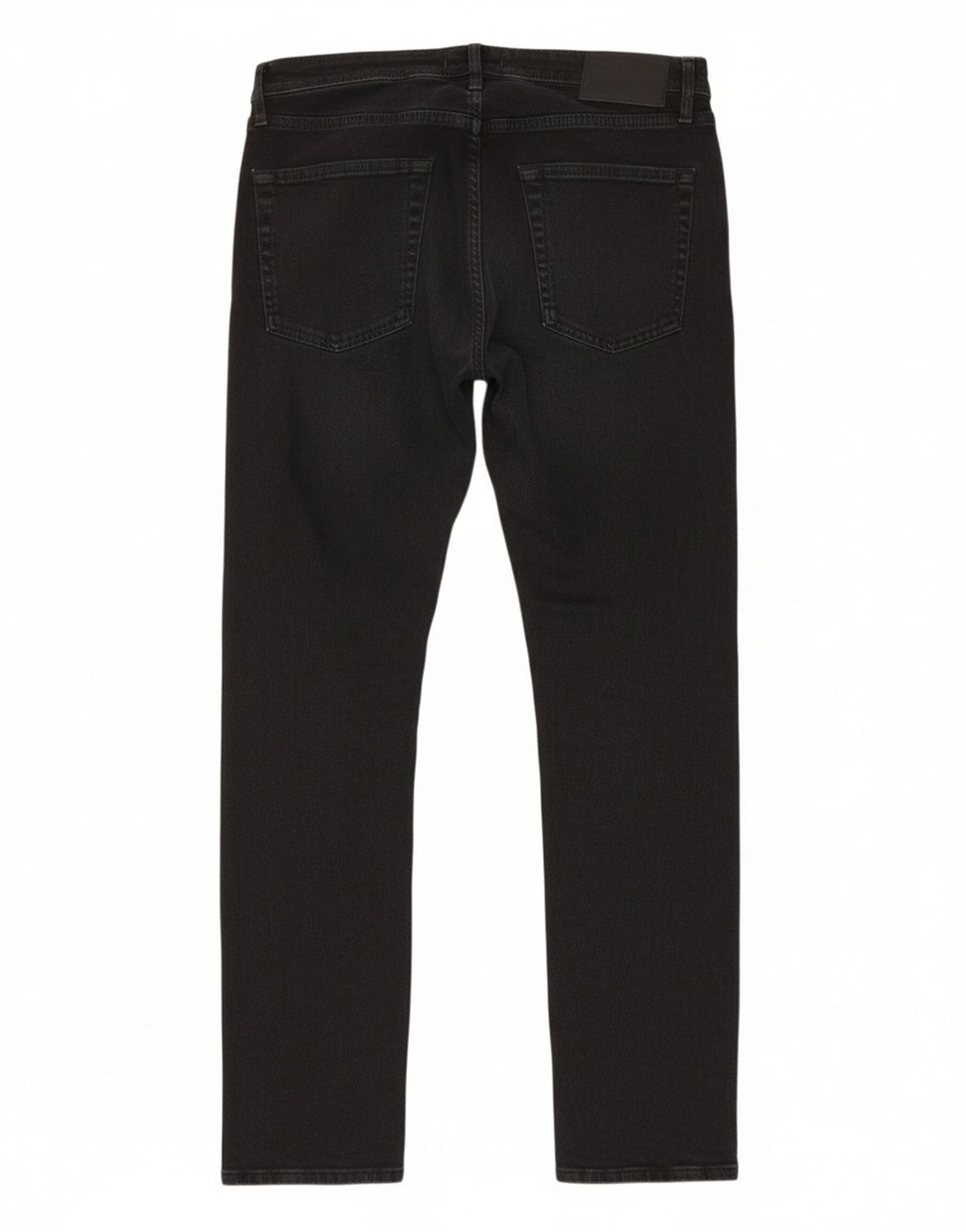 JACK & JONES Mens Straight Jeans W32 L32 Black Cotton