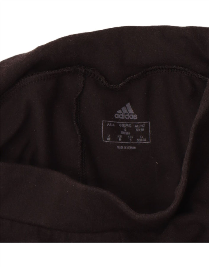 Γυναικείο κολάν Adidas UK 8/10 Μικρό μαύρο βαμβακερό