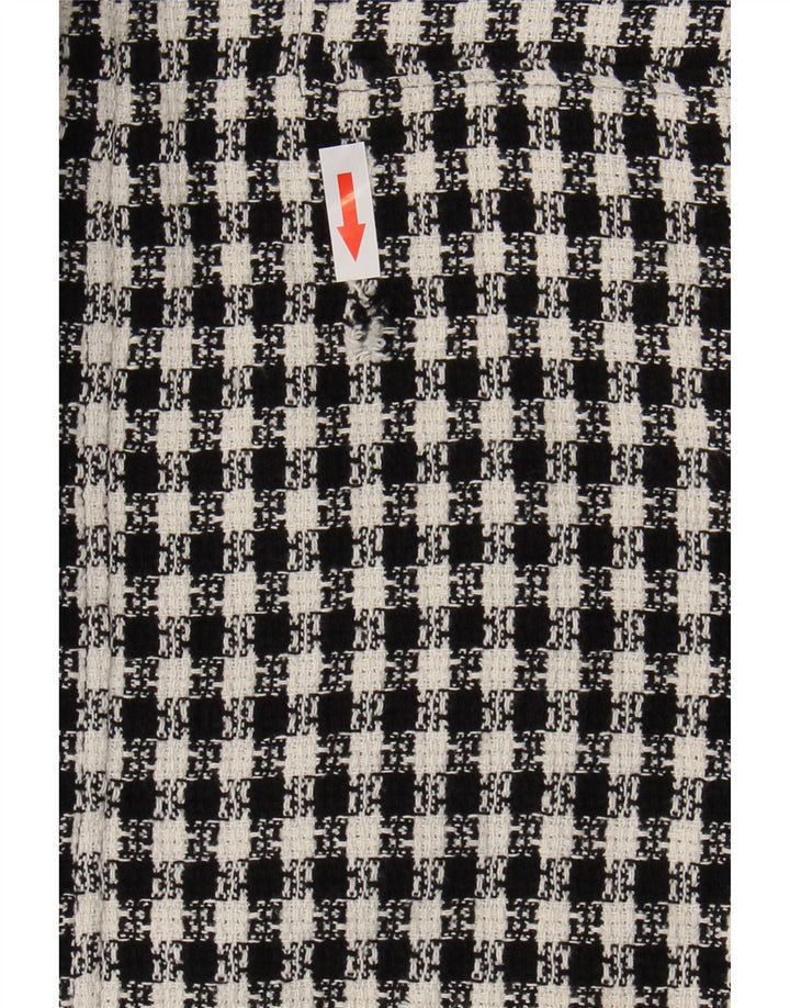 Zara Γυναικεία Μίνι Φούστα Small W26 Black Check Cotton