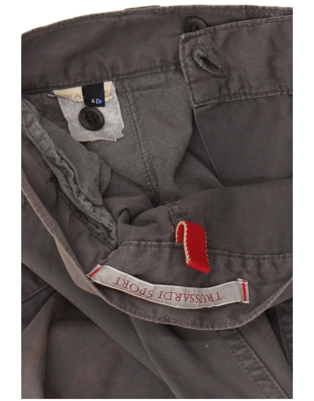 Ανδρικό παντελόνι Trussardi Straight Cargo IT 48 Medium W32 L32 Grey