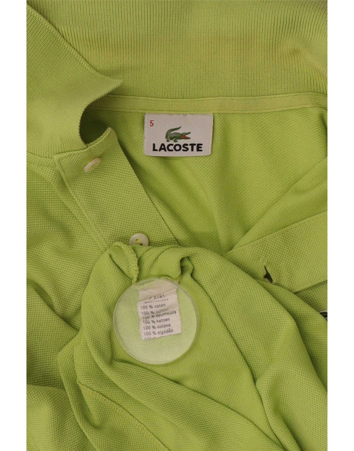 Ανδρικό πουκάμισο πόλο Lacoste Νούμερο 5 Μεγάλο πράσινο βαμβακερό