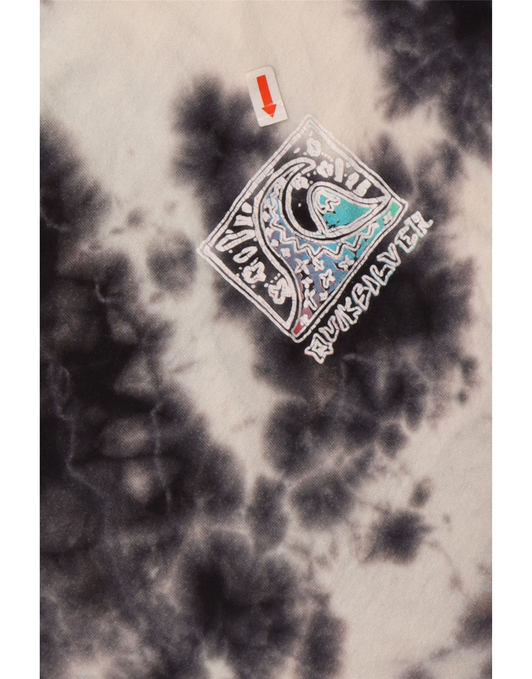 Γυναικείο γραφικό μπλουζάκι Quiksilver Top UK 16 Large Navy Blue Tie Dye
