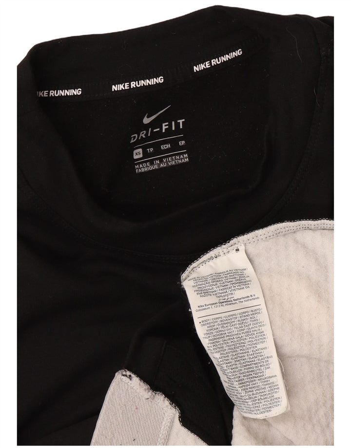 Nike Γυναικεία μπλούζα για τρέξιμο με μακρύ μανίκι UK 6 XS μαύρο πολυεστέρας