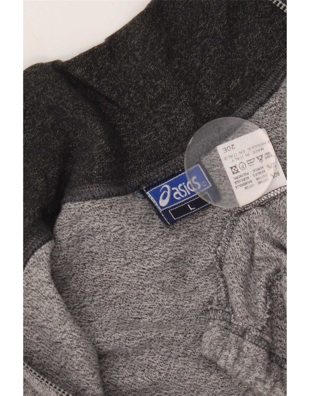 Γυναικεία αθλητική φόρμα Asics Top Jacket UK 16 Large Grey Colourblock Cotton