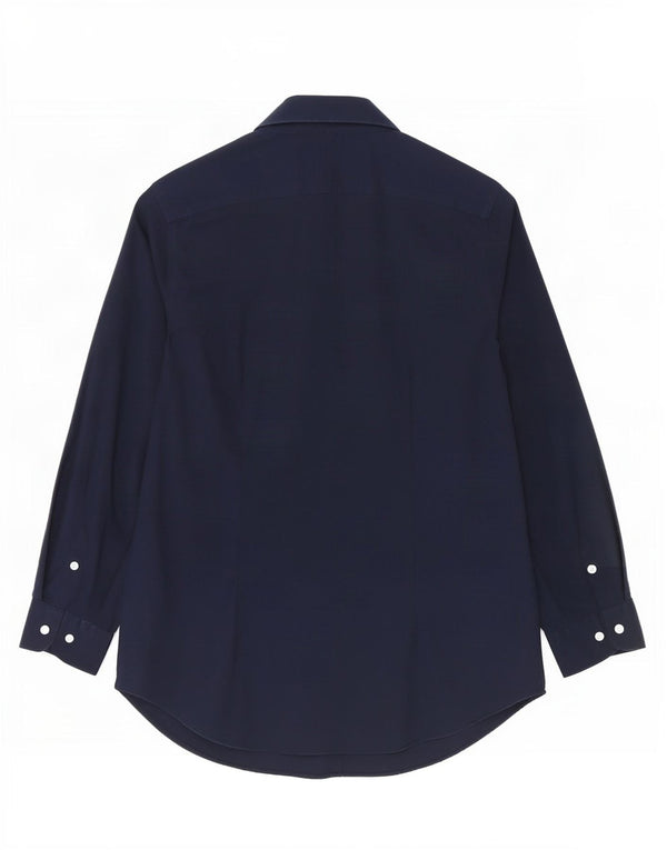 Γυναικείο πουκάμισο Ralph Lauren UK 14 Medium Navy Blue βαμβακερό
