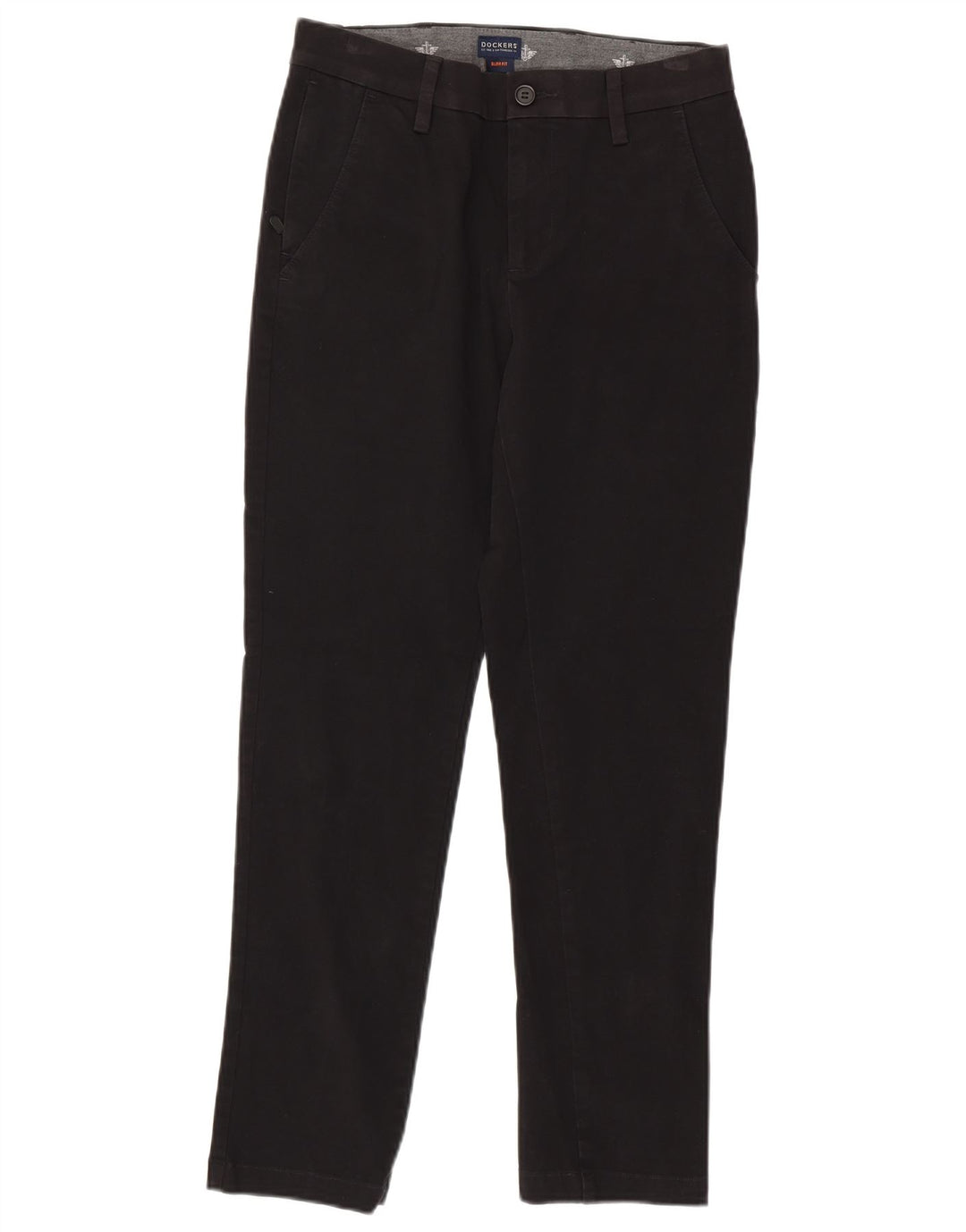 DOCKERS Ανδρικό παντελόνι Chino Slim Fit W29 L29 Μαύρο βαμβακερό