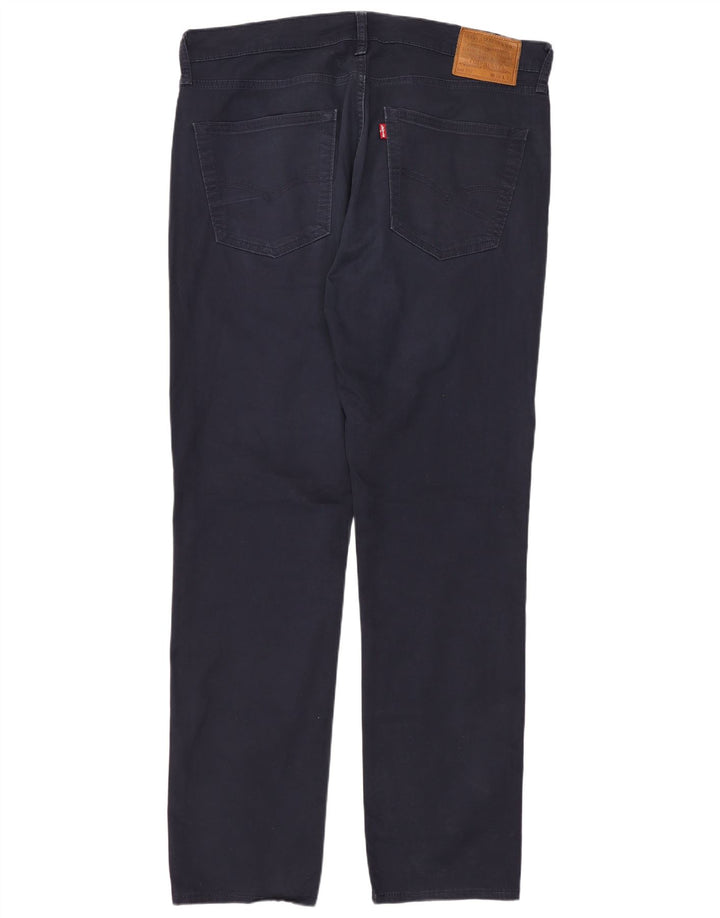 LEVI'S Mens 511 Slim Casual Παντελόνι W36 L32 Navy Blue Cotton