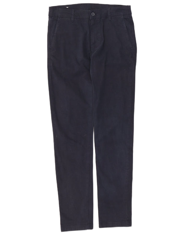 Zara Ανδρικό παντελόνι Chino Slim EU 38 Small W30 L31 Navy Blue Cotton
